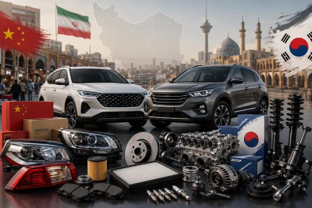 لوازم یدکی خودروهای چینی و کرهای